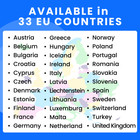 Europe Esim Unlimited Data 15 Day Prepaid Travel Data Qr Code 4g Lte 5g
