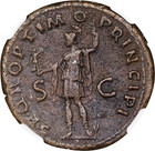 Ad 103-111 Roman Empire Trajan Bronze Ae As Rome Mint Ric-483 Ngc Vf