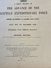 1919 A Brief History Of The Advance Of Egyptian Expeditiona Force W maps Rare