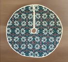 Vintage Park B Smith Christmas Tree Skirt Poinsettia Woven Reversible 46    Nwt