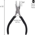 Nylon Jaw Chain Nose Pliers  comfort Grip Leaf Spring Beadsmith Plus Extra Tips