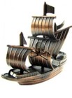 Pirate Ship Bronze Die Cast Metal Collectible Pencil Sharpener New   Box 