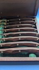 Vintage 8 Pc Cutco  Serrated Edge Steak Knife Set In Original Mahogany Case