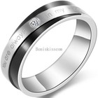   You Are Always In My Heart    Couples Stainless Steel Promise Engagement  Ring