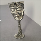 Lord Of The Rings Lady Galadriel Pewter Goblet Cast Handmade Signed 8 5 