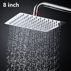 8 Inch Chrome Square Bath Rainfall Shower Head Bathroom Rain Sprayer Head