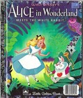 Vintage  Alice In Wonderland    Mad Hatters Tea  1951   a   Little Golden Books