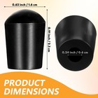 8pcs Cello Endpin Rubber Tip Cello Endpin Stopper Slipstop Holder End Pin Cap