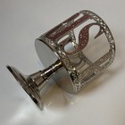 Paris Eiffel Tower Candle Holder Bath   Body Works Metal Pedestal Silver Pink