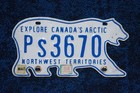 1990s - 1994 Nwt Northwest Territories Polar Bear License Plate
