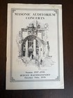 Rachmaninoff Performance Program-1938-masonic Auditorium Concert