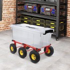 All Terrain Dolly 1200lb Capacity 35x18 Inch With 6x10 Pneumatic Wheels Red New