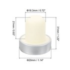 8pcs T-shaped Stoppers  0 72inch Cork Wine Stopper Wine Bottle Corks  Silver