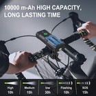 10000mah Led Bicycle Bike Light Front Rear Rechargeable Headlight Mountain Set