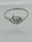 Fun Vintage Nos Simulated Diamond 925 Sterling Silver Stack Band Ring Size 7 New