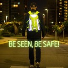 Reflective Motorcycle Backpack     Hi Viz Edc Commuter Bag For Riders  Night Tr   