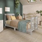 4-in-1 Mini Baby Crib For Small Spaces  Aden  Grey   Greenguard Gold  Astm cpsc 