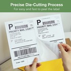 1000 Shipping Labels 8 5x5 5 Half Sheet Rounded Corner Self Adhesive 2 Per Sheet