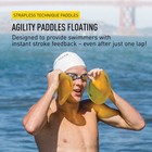 Finis Agility Floating Swim Paddles  Strapless  Technique  Training  Medium Fit