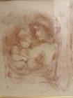 Vintage Signed Limited Edition Etching     Mother   Child     23 60     Framed Print
