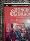 Dungeons Dragons M4 Five Coins For A Kingdom Shrinkwrap Module Sealed Ad d