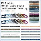 240 Pcs Christian Silicone Bracelets Bulk Scripture Gifts Bible Verse Rubber Wri