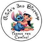 Lilo   Stitch Personalized Custom Thank You Seals Labels Stickers Party Favors
