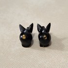 Walter Bosse Austria Miniature Bronze   Black Pig Figurines Tiny