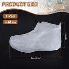 Waterproof Shoes Cover M Tpe Overshoes Rain Galoshes With Zipper White