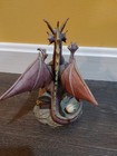 Vintage Medieval Legends 30080 Purple Treasure Dragon Sculpture  No Crystal  