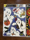 Halloween Color Clings Set Of 3 Window Decor Pumpkins And Ghosts Vintage