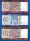 Liberia 5 10 20 Dollars 2016 Uncirculated Banknotes Set   1