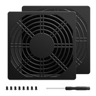 Dust Filter Pc 120mm Cooling Plastic Dustproof Cover- 2 Pack 120 120mm - Black