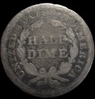 1854 Seated Liberty Half Dime  Free Shipping