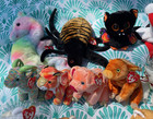 Ty Beanie Baby Lot Babies Buddies Plush Stuffed Animals Vintage Cats Birds Vtg