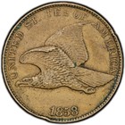 1858 Flying Eagle Cent Pcgs Au50     Classic Early Small Cent  Certified Au Key