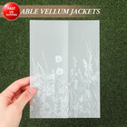 50 Pcs Wildflower Printed Vellum Jackets For 5x7 Invitations Vellum Paper Wildfl