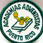 Academias Adventistas Patch Puerto Rico Lamp Of Learning Vintage Sew On
