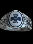Genuine World War 1 German Patriotic Ring Marked 800 Silver
