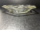Vintage Clear Glass Ashtray Hexagonal Design Large Cigar Rests Heavy