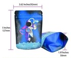 100pcs Resealable Mylar Foil Bags Smell Proof Zip Seal Food Storage Bags Pouch