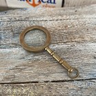 Antique Finish Brass Magnifying Glass For Necklace  Mini Magnifier Monocle