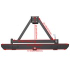 Rear Bumper With Tire Carrier   D-ring Fit For 87-96 Yj   97-06 Tj Jeep Wrangler