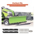1 2  Heavy Duty Front Poly Cutting Edge Scraper Bar For 54  John Deere Snow Plow