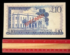 1975 Gibraltar Specimen   ten Pounds  Banknote Mint Condition  12