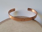 Pure Raw Genuine Copper Cuff Bracelet Blanks 1 4  Wide Hammered Diy Bracelet