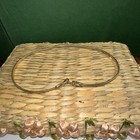 Vtg Gold Metal Snake Rope Stretch Expansion Chain Disco Glam Thin Waist Belt 27   