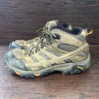 Merrell Men s Moab Hiking Boots Size 12 Walnut Brown Vibram Outdoor Trail Shoes
