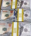 Fake Bank Games Play Money Kids Cash Paper 100 Pcs 100 Dollar Bills     Party