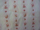 Yuwa Fabric Antique French Inspired Kate Lace Raspberry Roses On Pink Fabric 